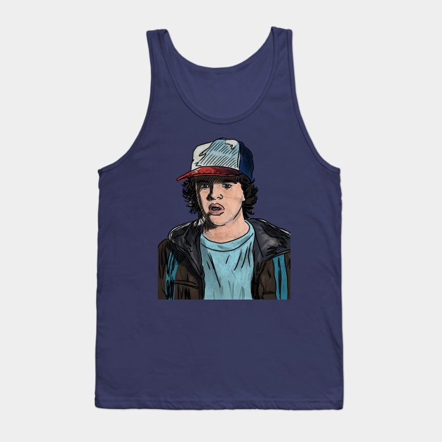 Dustin | Stranger Things Tank Top by MikeBrennanAD